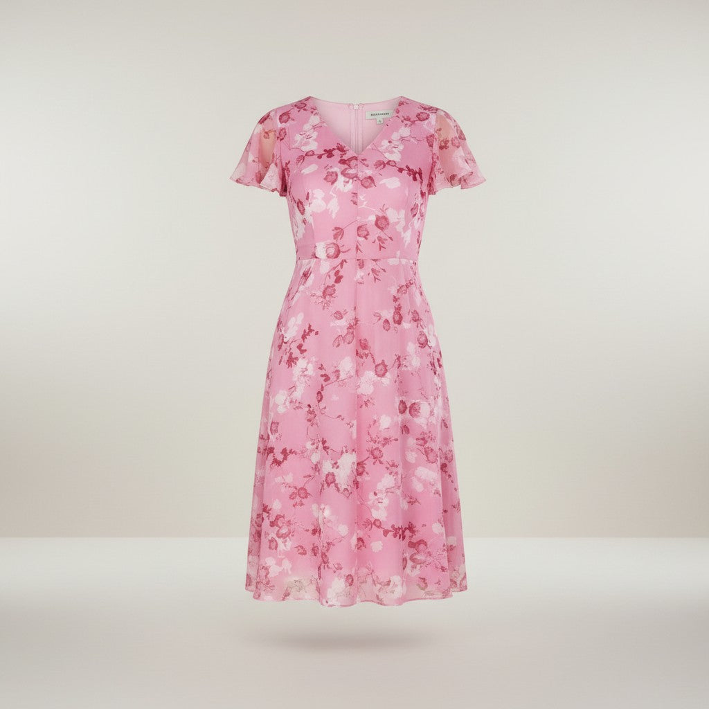 Emily | Elegant Chiffon Midi Dress 4