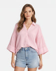 Women's Lightweight Cotton Blouse | Relaxed Fit Summer Top for Women 7