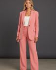 Sophia Collection | Women's Suit with Tailored Blazer & Wide-Leg Pants | Chic White Ensemble for Professional Elegance 1
