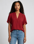 Women's Lightweight Chiffon Blouse | Elegant V-Neck Summer Top | Soft and Breathable Fashion 5