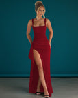 Elegant Evening Dress | Flattering Maxi Gown with Thigh-High Slit | Formal Wear for Women 3