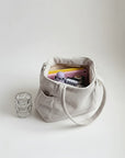 Women's Soft Corduroy Tote Bag | Spacious Ribbed Everyday Handbag 4