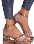 Women's Chic Strappy Block Heel Sandals | Elegant Ankle Strap Summer Shoes 3