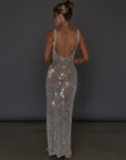 Sophia Collection | Elegant Evening Gown with Shimmering Sequins | Flattering Square Neckline for Stunning Formal Occasions 3