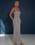 Sophia Collection | Elegant Evening Gown with Shimmering Sequins | Flattering Square Neckline for Stunning Formal Occasions 2