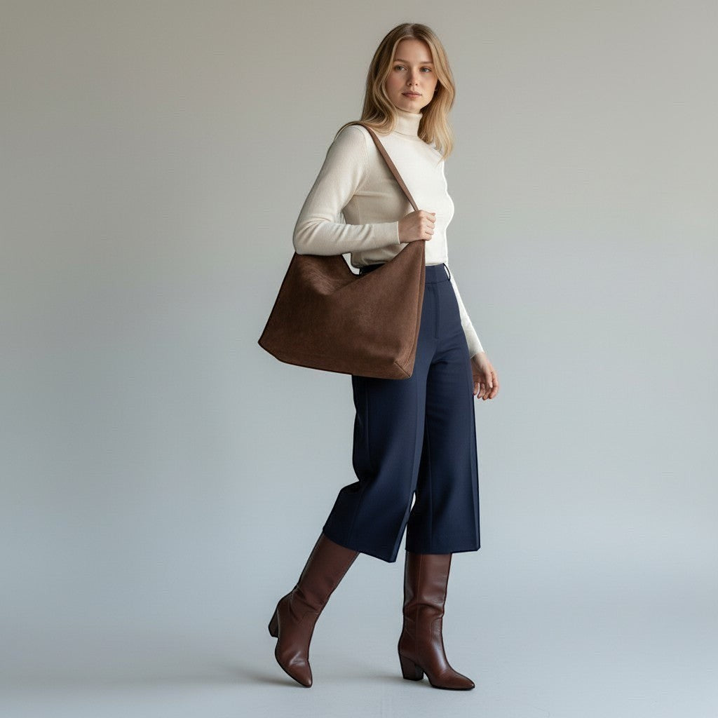Sophia Collection | Black Shoulder Bag with Soft Textured Material | Stylish Accessory for Effortless Everyday Use 3