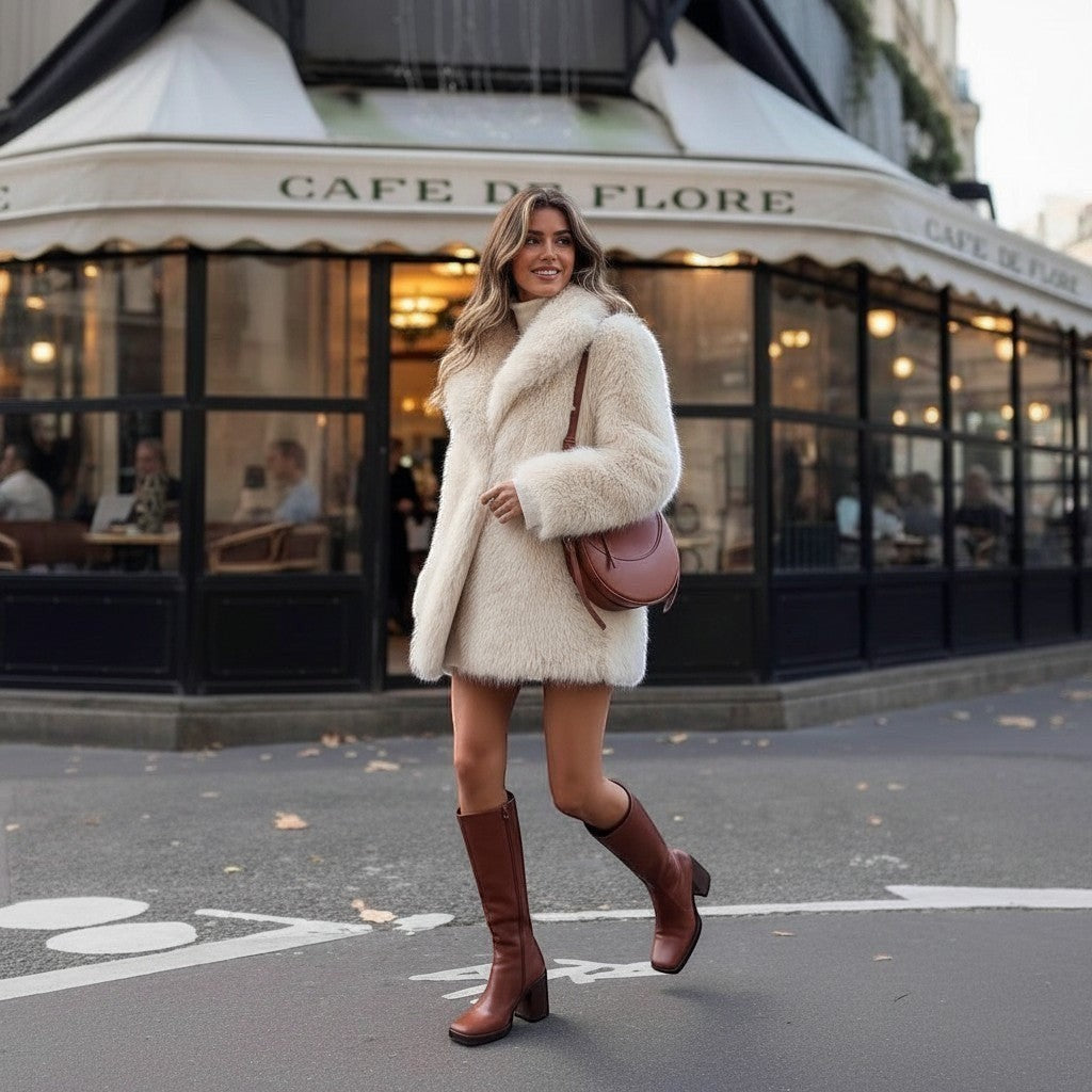 Sophia | Elegant Warm Faux Fur Jacket 1