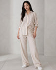 Women's Lightweight Striped Shirt | Relaxed Fit Casual Blouse for All-Day Comfort 7