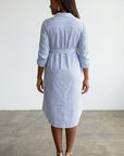 Women's Soft Striped Maternity Shirt Dress | Chic Comfortable Casual Wear 3