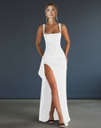 Elegant Evening Dress | Flattering Maxi Gown with Thigh-High Slit | Formal Wear for Women 7