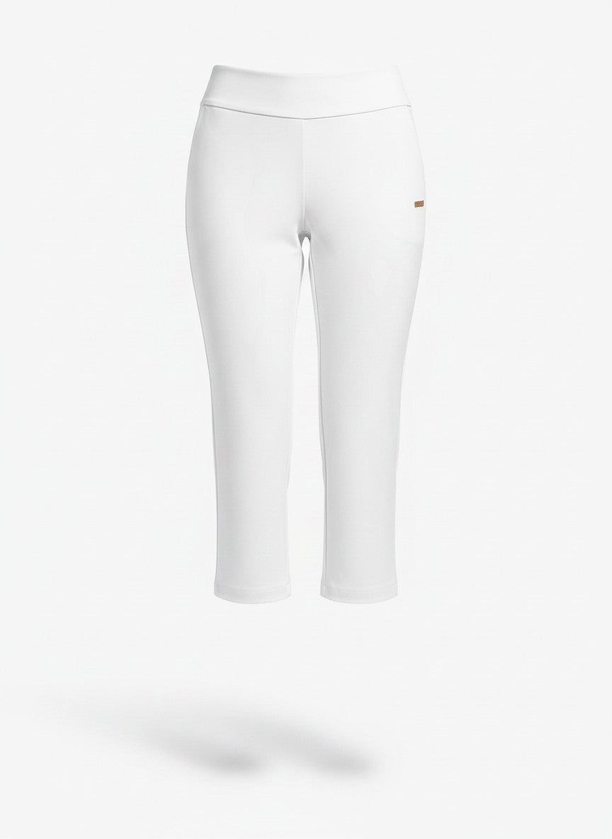Women's Lightweight Stretch Capri Pants | Comfortable Navy Blue Casual Trousers 10