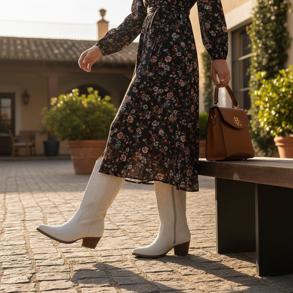 Mia | Stylish Suede Cowboy Boots for Women 5