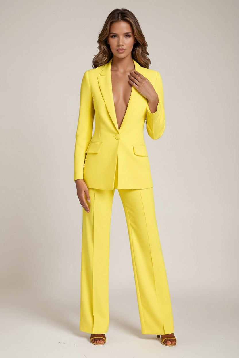 Sophia | Chic Tailored Womens Suit with Wide Leg Trousers 4